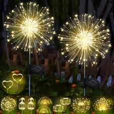2X Solar Fairy Lights Firework