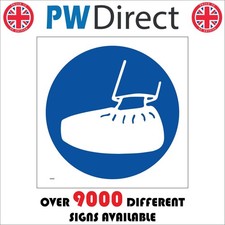 SIGN OVER SHOE COVERING MA992