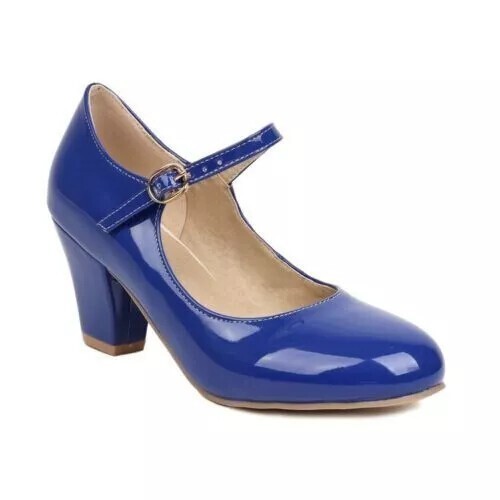 Chunky mary ankle sandals - mary, heel