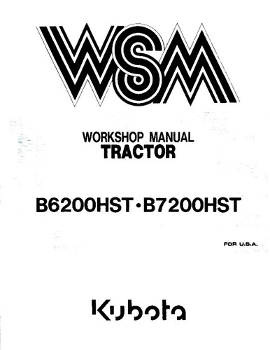 Kubota tractor b6200hst - kubota,