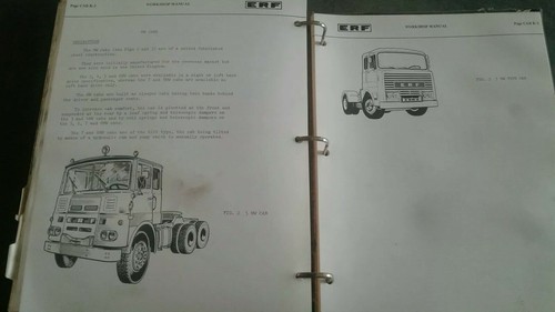 Erf lorry work shop manual - lorry, l