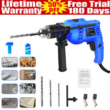 New Hammer Drill Heavy Duty Corded Electric Impact Driver with Bit Set 3000W UK
