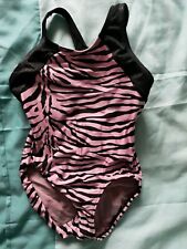Pink Tiger Striped CSM/24 Snowflake Leotard