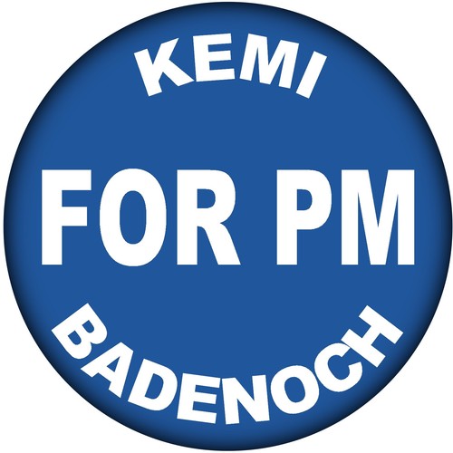 Kemi badenoch 59mm badge - badenoch,