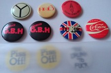 10 Vintage Pin Badges