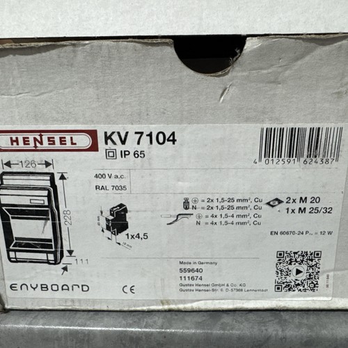 Hensel 7104 distribution - hensel, kv