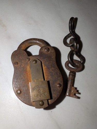 Vintage secure lever padlock - vintage, 2