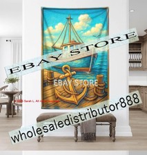 Vintage harbor fishing boat