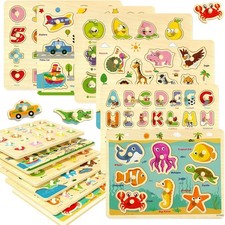 Wooden Peg Puzzles for