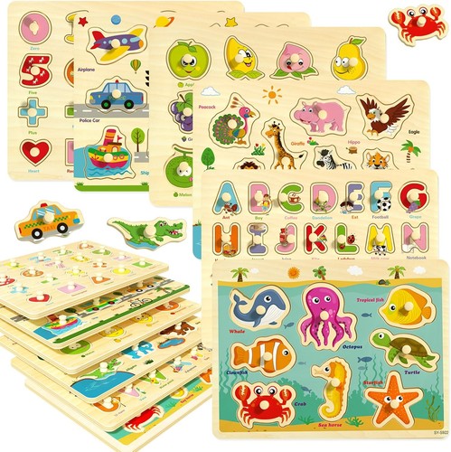 Wooden peg puzzles - peg, for