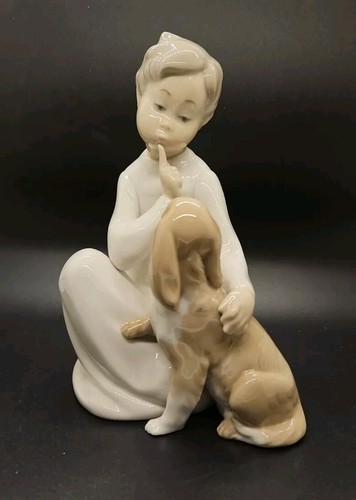 Lladro porcelain figurine - lladro, "boy