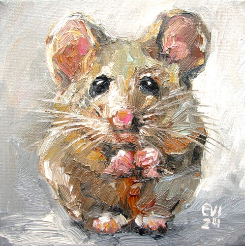 Mouse original oil painting - original,