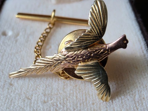 Antique 14k gold phesant - antique,