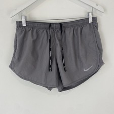 Nike Tempo Running Shorts Brief Lined Grey Size Large Ladies Womens Gym 