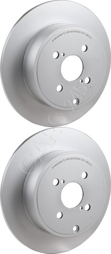 Rear brake disc set - disc, fits