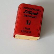Vintage Langenscheidts Lilliput Miniature Dictionary Latin English