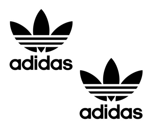 Pair adidas trefoil - adidas, 5"