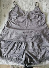 women satin lace pyjamas set