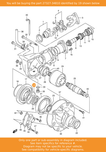 Suzuki shim set driven - driven, gear
