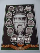 CELTIC FC 1967 EUROPEAN CUP FINAL LISBON LIONS JIMMY JOHNSTON JOCK STEIN A4 