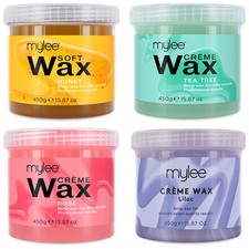 Mylee Hair Removal Soft Creme Wax Honey Tea Tree Rose Depilation Waxing 450g Pot