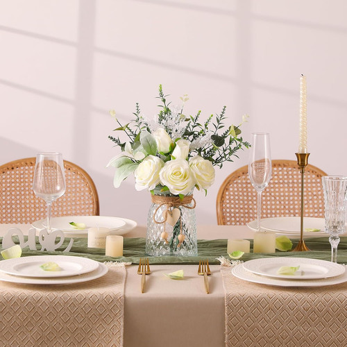 Faux flowers with - faux,