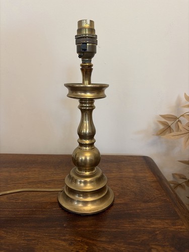 Vintage solid brass table lamp - solid,
