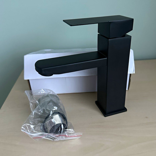 Matte black basin tap mixer - basin,