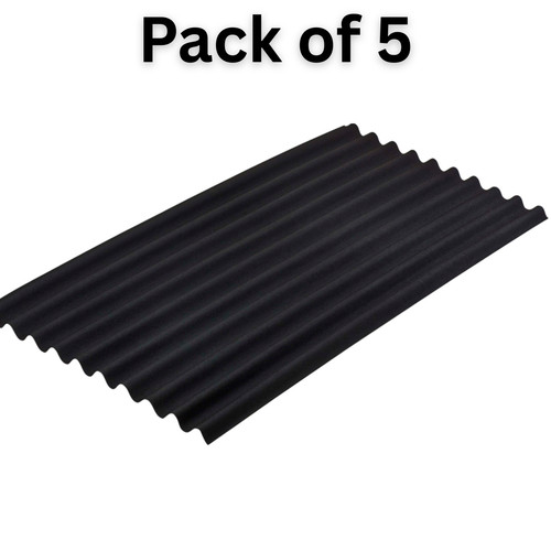 Black bitumen corrugated - black,