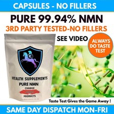 NMN Capsules 99.94% *GUARANTEED NO FILLERS * Boost NAD+ 500mg  Supplement