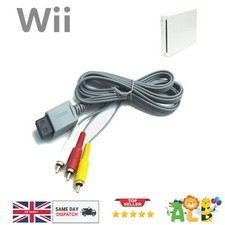 Audio Video AV Composite RCA Game Cable TV Lead Wire for Nintendo Wii Console