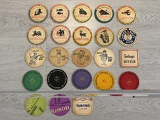 Assorted vintage beer mats - vintage,