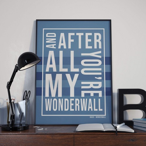 Oasis poster wonderwall - oasis,