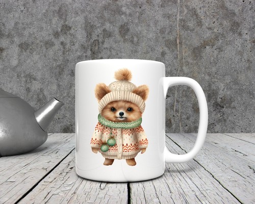 Pomeranian puppy dog 11 oz - puppy,