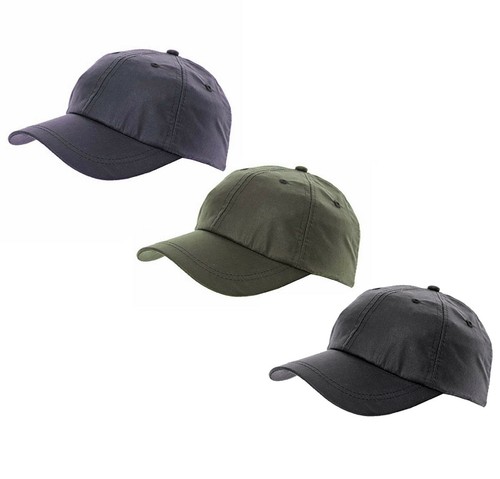 Waxed cotton baseball cap one - cotton,