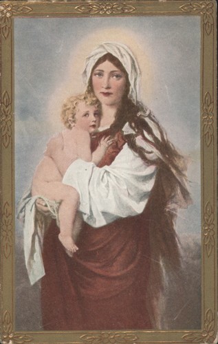 Madonna child with halos - madonna,
