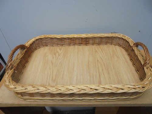 Vintage wicker serving - vintage,