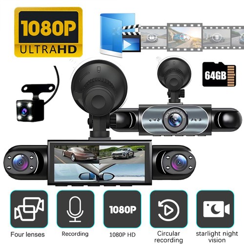 1080p car dash - car, 4-lens