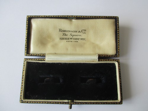 Antique cufflink case box - ,