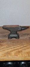 Vintage Mason And Burns Ltd Miniature Anvil - Cast Iron Advertising Piece