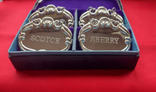 4x Vintage DECANTER LABEL Made