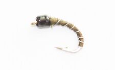 Micro Buzzer Black Bead Head  Blood Worm Trout Flies Choice Of Size Qty & Colour