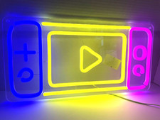 Game Switch Controller Neon LED Sign, Acrylic Board Neon Sign for Gamer Room NEW
