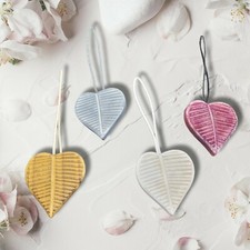 Magnetic Wooden Heart Curtain