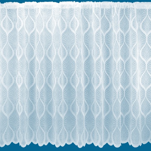 Fresh new white net curtains - net,