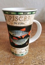 Dunoon ‘Pisces’ Fine Stoneware Tall Zodiac Mug Design by Jack Dadd
