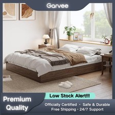 Queen Size Wooden Platform Bed
