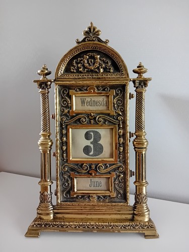 Vintage ornate brass - brass, perpetual