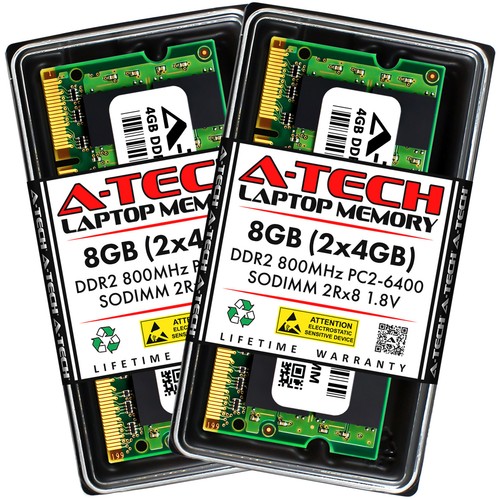 8gb 4gb ddr2 laptop - x,