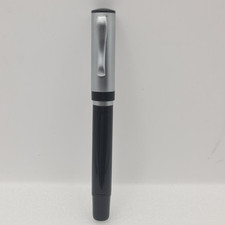 Silver And Black Fountain Pen With Sleek Design Grey Black 